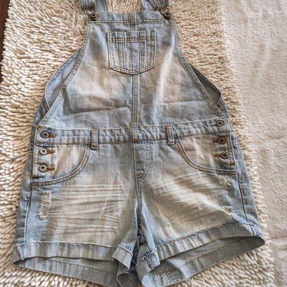Highway Jeans shortall overalls    Sz  9 - Picture 1 of 16